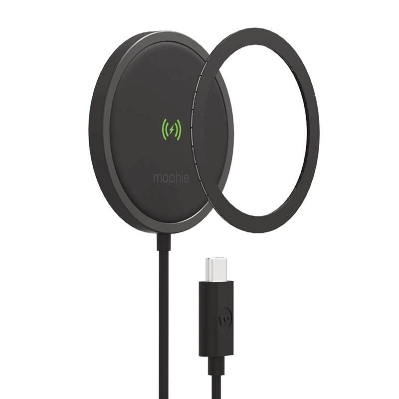 Bezdrátová nabíjecí podložka Zagg Mophie Snap+ – bezdrátová nabíječka kompatibilní s MagSafe 15W (černá)