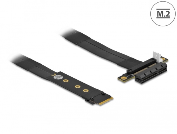 Delock Adaptér M.2 kľúč M na PCIe x4 NVMe s káblom dĺžky 20 cm