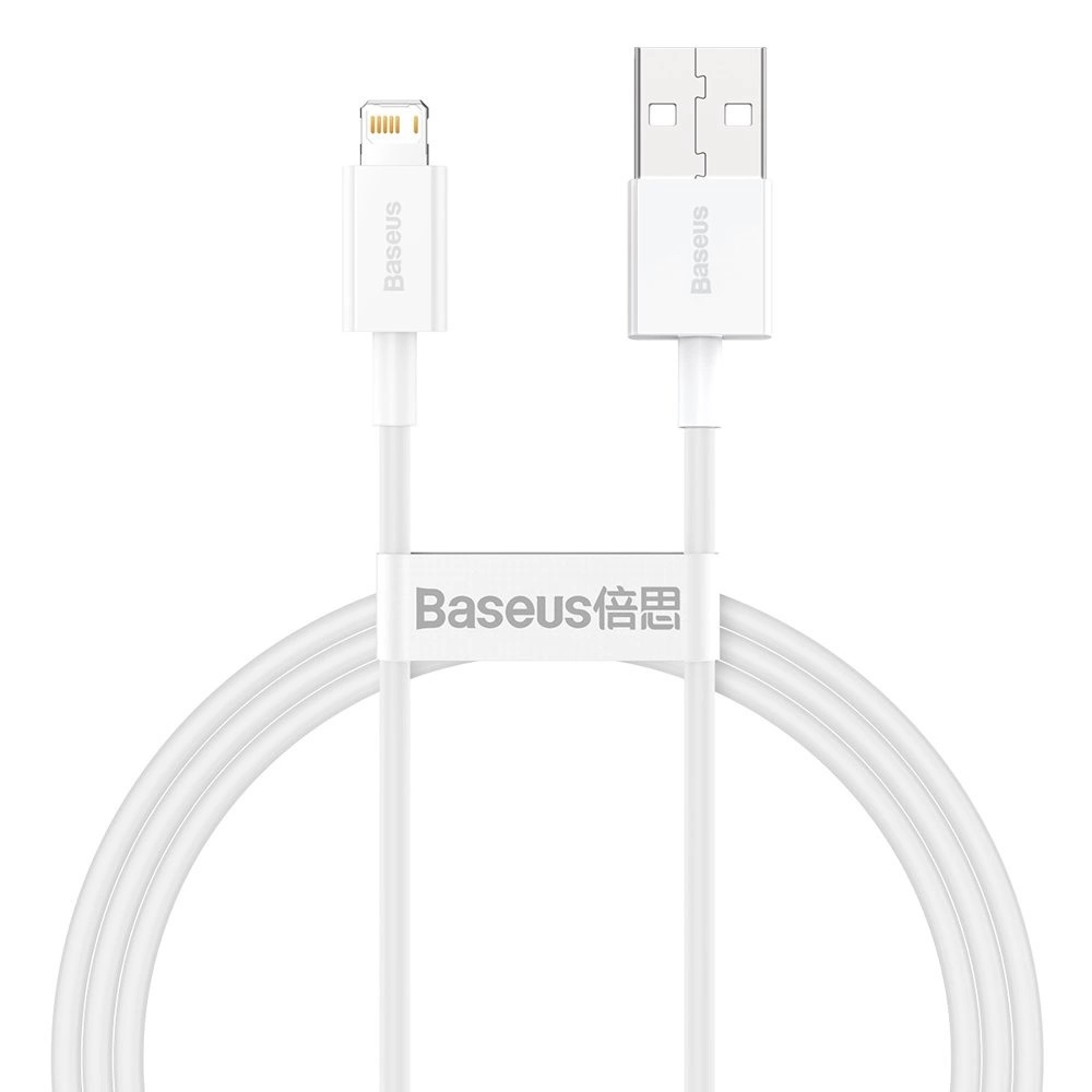Baseus Dátový kábel Superior Series USB/Lightning 1m (2.4 A) biela