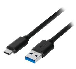 Kabel USB Akyga USB-A - USB-C 0.5 m Czarny (AK-USB-24)