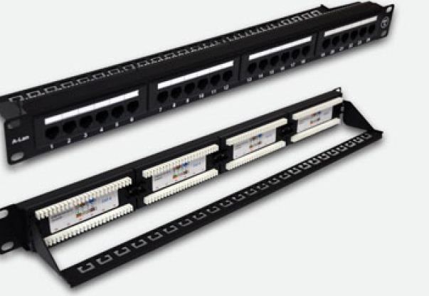 A-LAN Patchpanel UTP 24 portů cat 6 s pevnou podporou - PK001