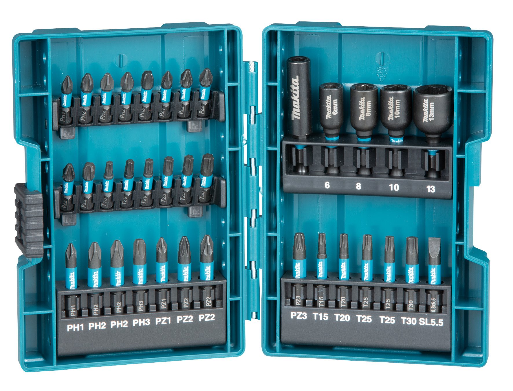 Makita B-66880 sada torzných bitov 1/4" Impact Black, 35 ks