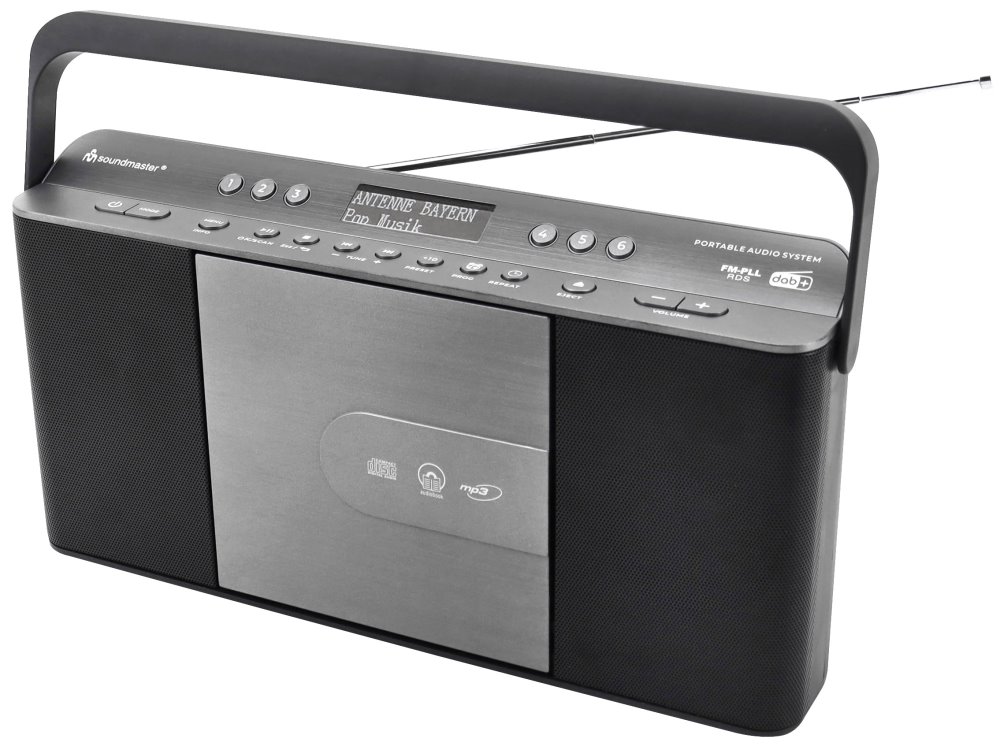 RÁDIO DAB+ SOUNDMASTER RCD1870SW DAB+/FM-RDS, CD/CD-R/RW/MP3, USB, ALARM, AUX-IN