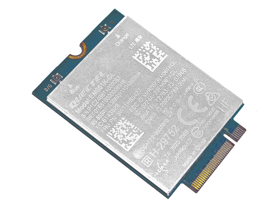 Lenovo modul ThinkPad  Quectel EM160R-GL 4G LTE-A Cat 16 M.2 WWAN Module for X1 2-in-1 Gen 9/P16s Gen 3