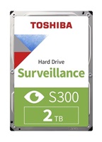 Toshiba S300 Surveillance - Pevný disk - 2 TB - interní - 3.5  - SATA 6Gb/s - 5400 ot/min. - vyrovnávací paměť: 128 MB