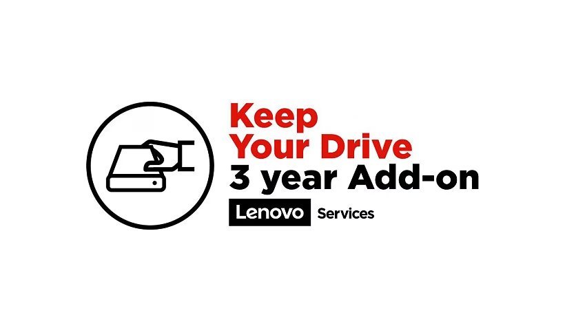 Lenovo Keep Your Drive Add On - Prodloužená dohoda o službách - 3 let - pro K14 Gen 1; ThinkBook 14 G5 IRL; 14 G6 ABP; 16 G6 ABP; ThinkCentre neo 30a 22