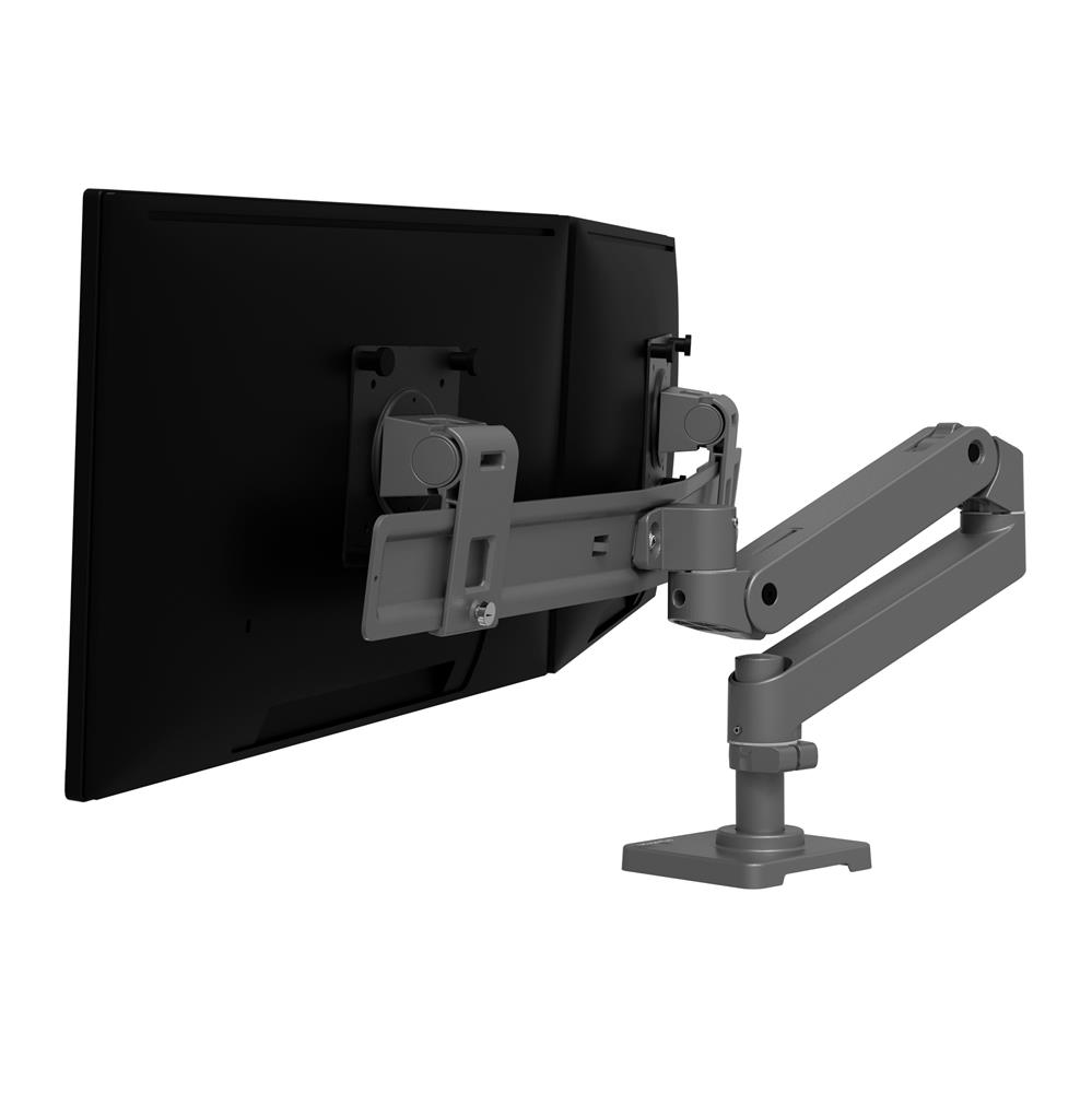 Ergotron LX Pro - Montá?ní sada (kloubové rameno) - modulární - pro 2 LCD displeje - tmavě šedá - velikost obrazovky: a? 27  - upevnitelné na stůl