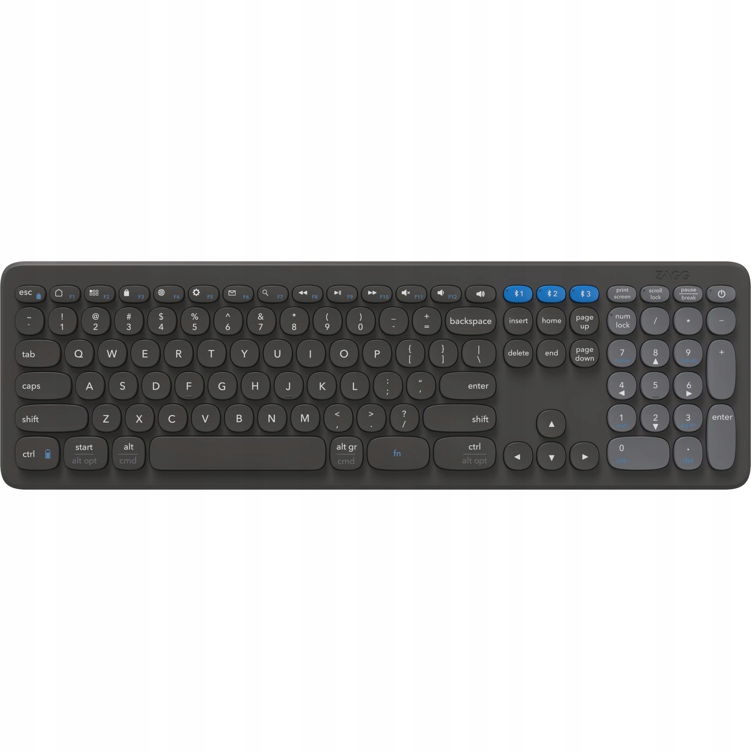 ZAGG Bezdrátová univerzální klávesnice Mid Size