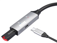 PremiumCord USB 3.2. repeater a prodlužovací kabel Male-Female, 5Gbps Aluminium 10m