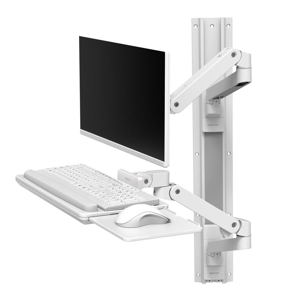 Ergotron LX Pro - Montá?ní sada (2 ramena, 2 rozšíření, zásuvka pro klávesnici, vysouvací podlo?ka pod myš, dr?ák na myš, 2 základny pro montá? na stěnu, nástěnná trasa 34 , svorka na zeď, 2 cable cha