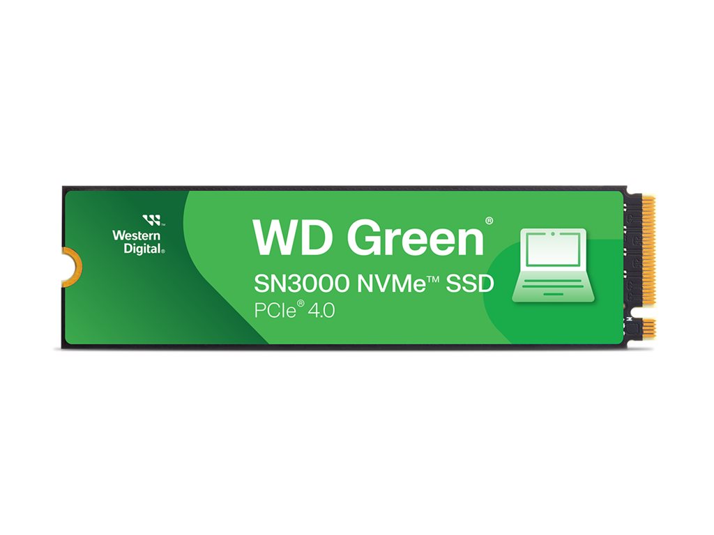 WD GREEN SSD 1TB SN3000, PCIe Gen4x4, M.2 2280, (R:5000/W:4200 MB/s)