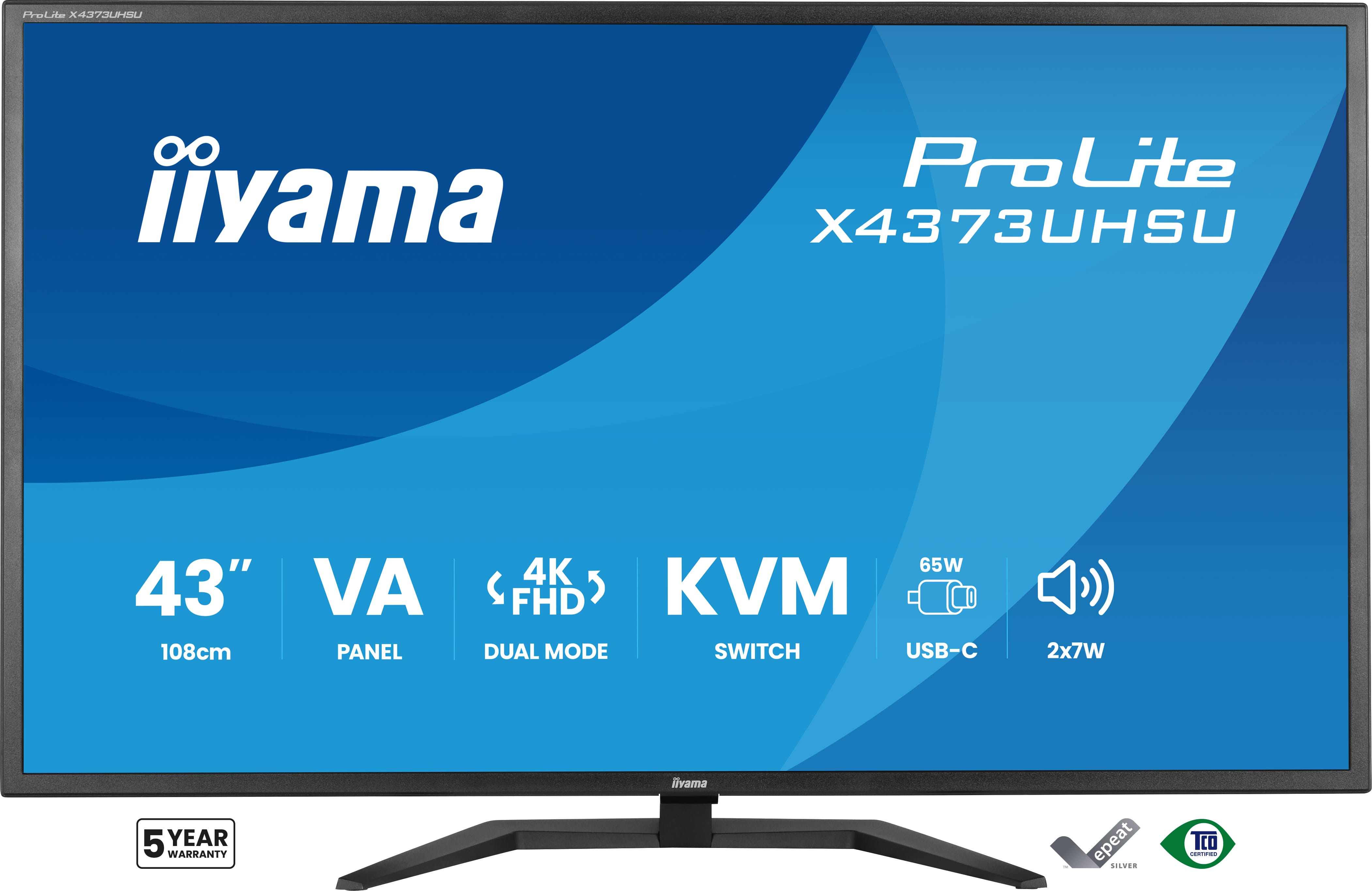 iiyama ProLite X4373UHSU-B2, 43 UHD USB-C