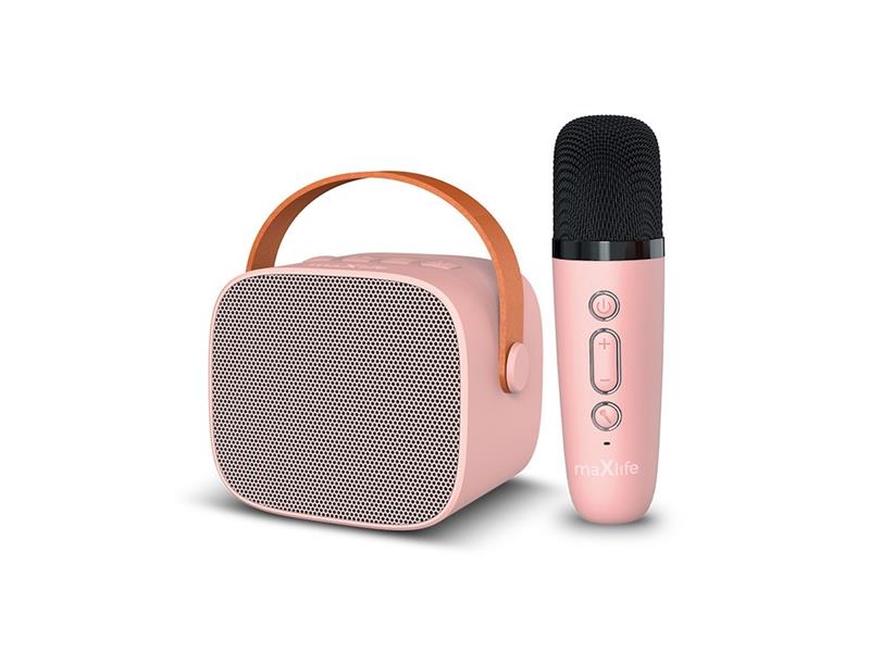 MaxLife Bluetooth karaoke sada MXKS-100, růžová