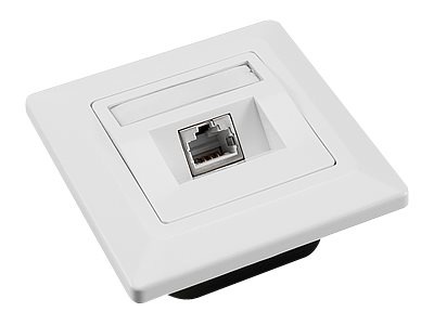 Solarix Eth.Zás. CAT5E STP 1 x RJ45 pod omítku bílá  SX9-1-5E-STP-WH