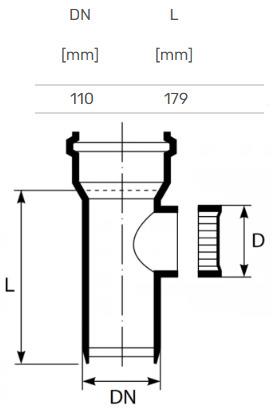 Vnitřní kanalizační vedení HTplus, O 110 mm
