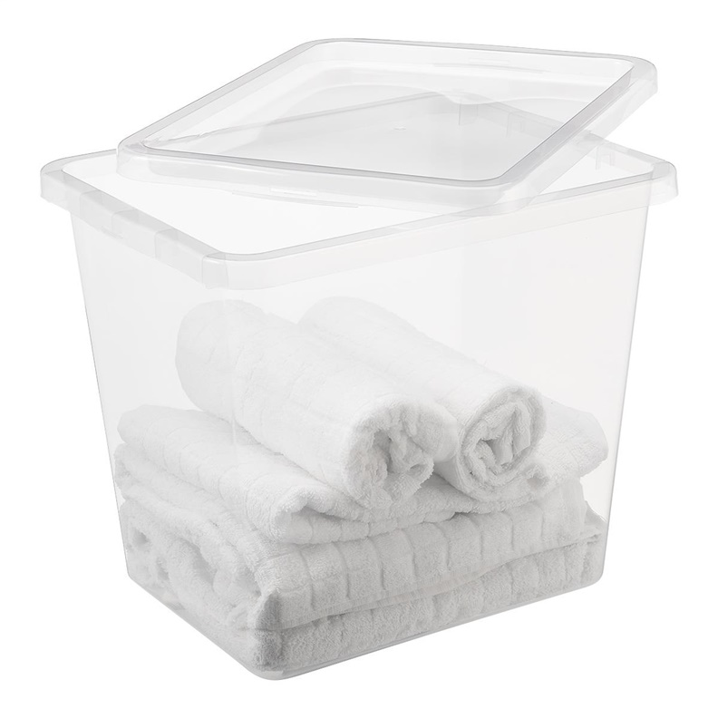 Úložný box OKKO BASIC BOX, 31 l, průhledný, 33×42,5×34,7 cm