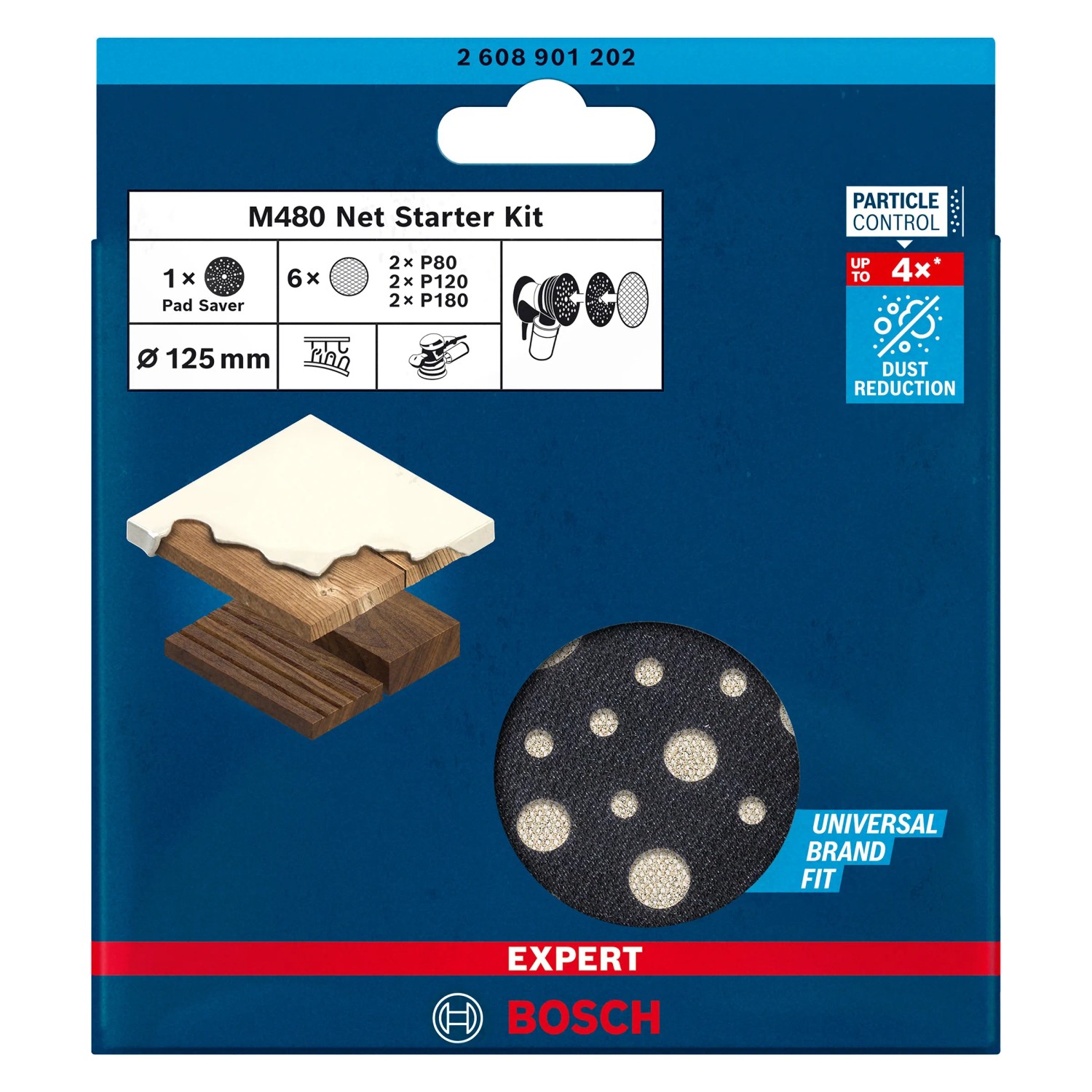 Bosch Sanding Nets M480 125mm Starter Kit EXP