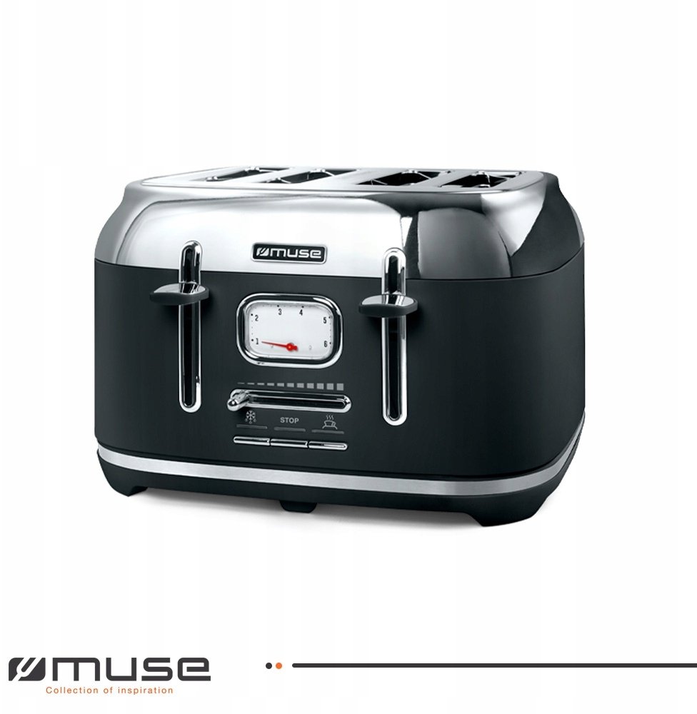 Muse TOSTER MS-131BS Topinkovač se 4 otvory, 1800 W