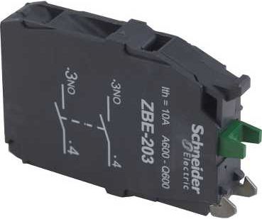 Schneider Electric Pomocný kontakt 2NO, přední montáž (ZBE203)