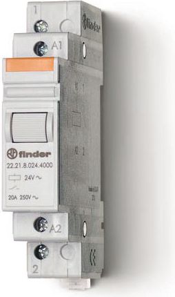 Finder Modulární výkonové relé 1NO 20A 24V DC AgSnO2 kontakt (22.21.9.024.4000)