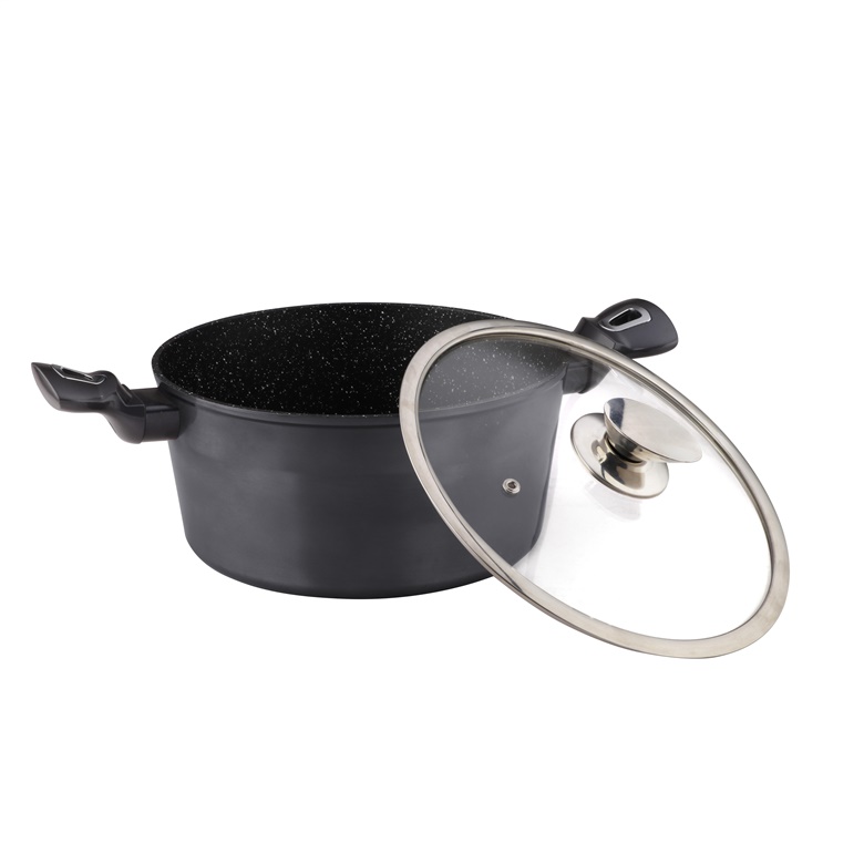 Hrnec DOMOLETTI GREY METALLIC, 24 cm, 4,4l