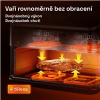 Cosori Dual Blaze TwinFry chytrá horkovzdušná fritéza 10 L, keramika, černá