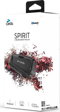 Cardo Spirit interkom pro motorky 2 kanály/kanálů 400 m Černá