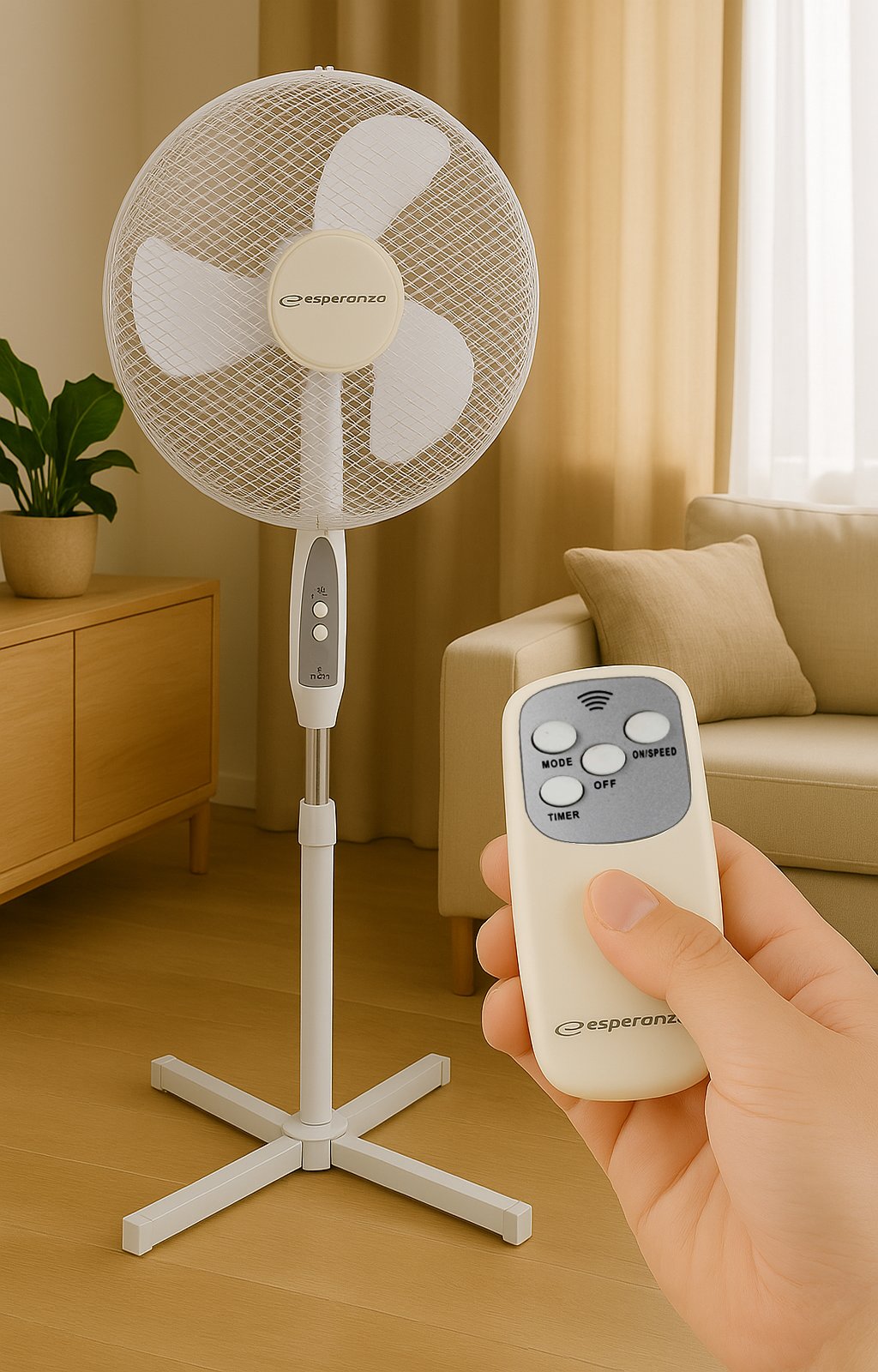 Esperanza EHF007WW Stojanový ventilátor bílý