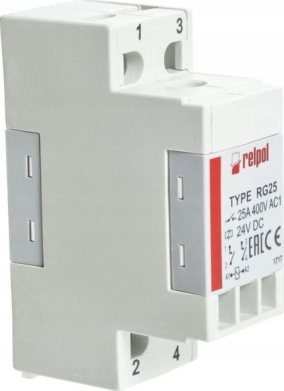 Relpol Průmyslové elektromagnetické relé 2NO AC1-25 A / 400 V AC3 -15 A / 400 V AgSnO2 RG25-3022-28-3380 863978