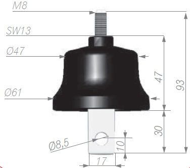 Apator Svodič přepětí A 500V 5kA ASA 500-5B (63-930100-131)