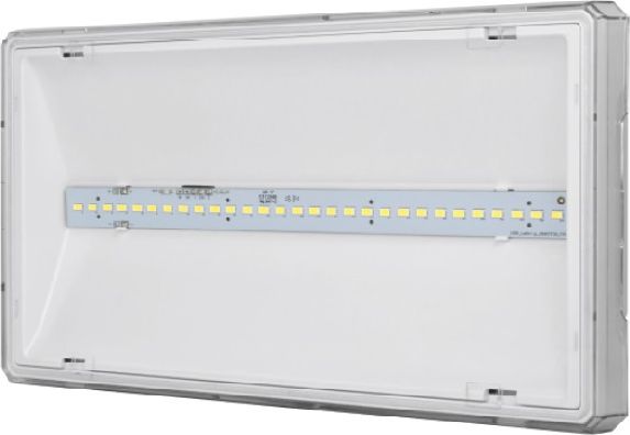 AWEX Nouzové svítidlo EXIT L IP65 ECO LED 3W 340lm 1h jednoúčelové bílé ETL/3W/ESE/PT/WH - ETL/3W/ESE/PT/WH