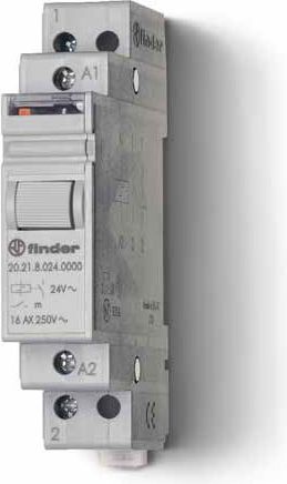 Finder Pulzní relé 1NO 16A 24V DC kontakt AgSnO2 (20.21.9.024.4000)