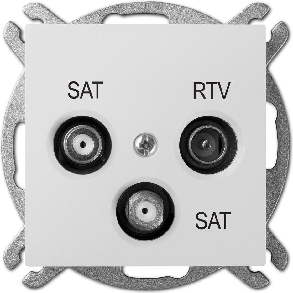 Elektro-Plast Sentia RTV/SAT/SAT anténní zásuvka, bílá (1460-10)