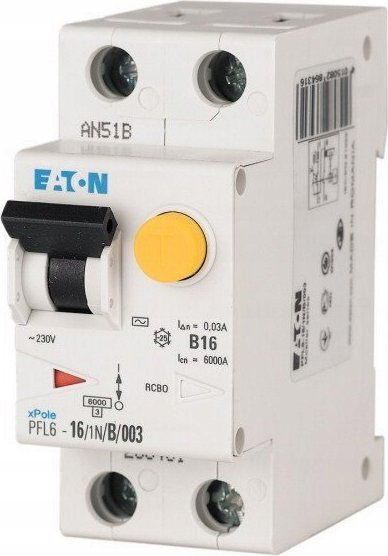 Eaton Proudový chránič 1P+N 25A 0,3A Typ A PFL6-25/1N/C/03-A 165554