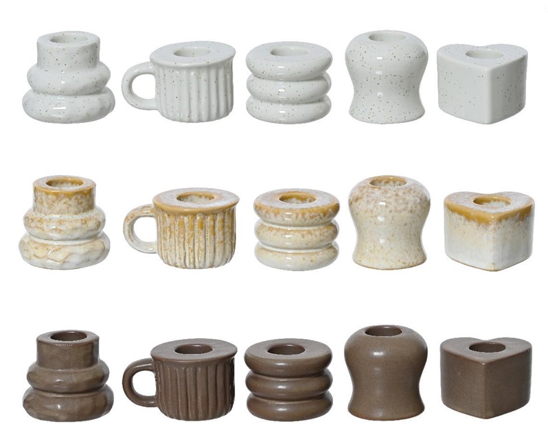 Porcelánový svícen, D 5 cm