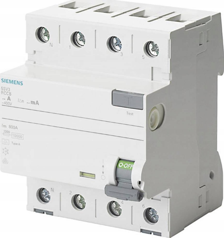Siemens Diferenciální jistič SENTRON typu A IN=25A 3+N 30MA 400V 4MM N-levý