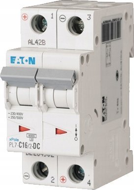 EATON (MB) Jistič 2P C 16A 10kA DC PL7-C16/2-DC 264902