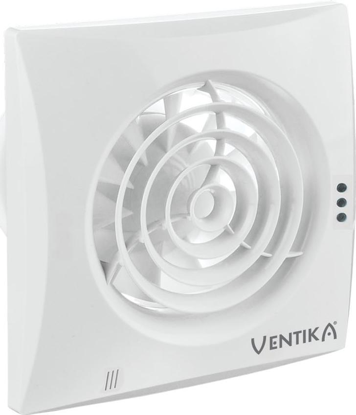 Ventika nástěnný ventilátor bílý Fi 100 mm tichý standardní Echo D100Q Vents Group Vents.d100Q