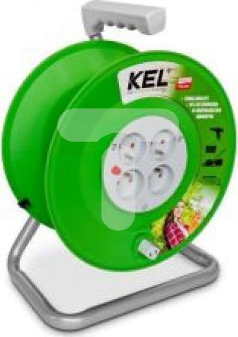 KEL Navíječka bubnů se 4 zásuvkami s/s IP20 /max. 50 m 3x1,5/ W-97082