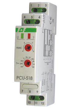 F&F Časové relé s externím potenciometrem pro nastavení času - PCU-518 DUO