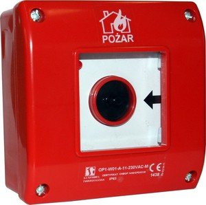 Spamel Požární hlásič P/T 1N C+1NO s kladívkem - OP1-W02-A11-M