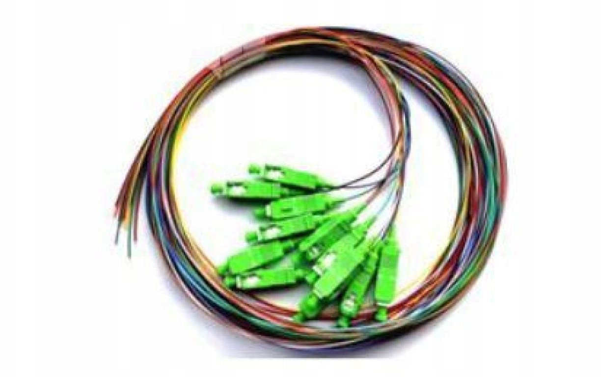 SecurityNET Pigtail SM SC/APC krycí 0,9 mm 2 m ISP sada 12 kusů 01S3-KA00-0020-ISP