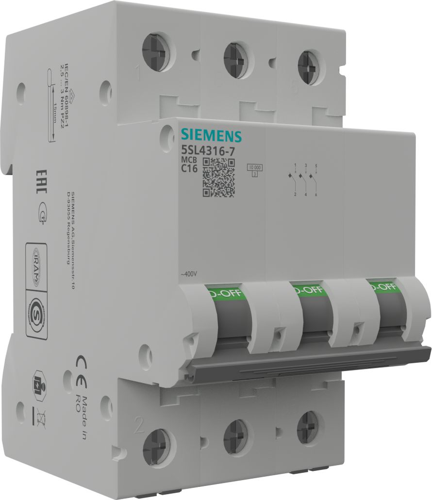 Siemens Jistič 3P C 16A 10kA AC VDE Siemens 0538