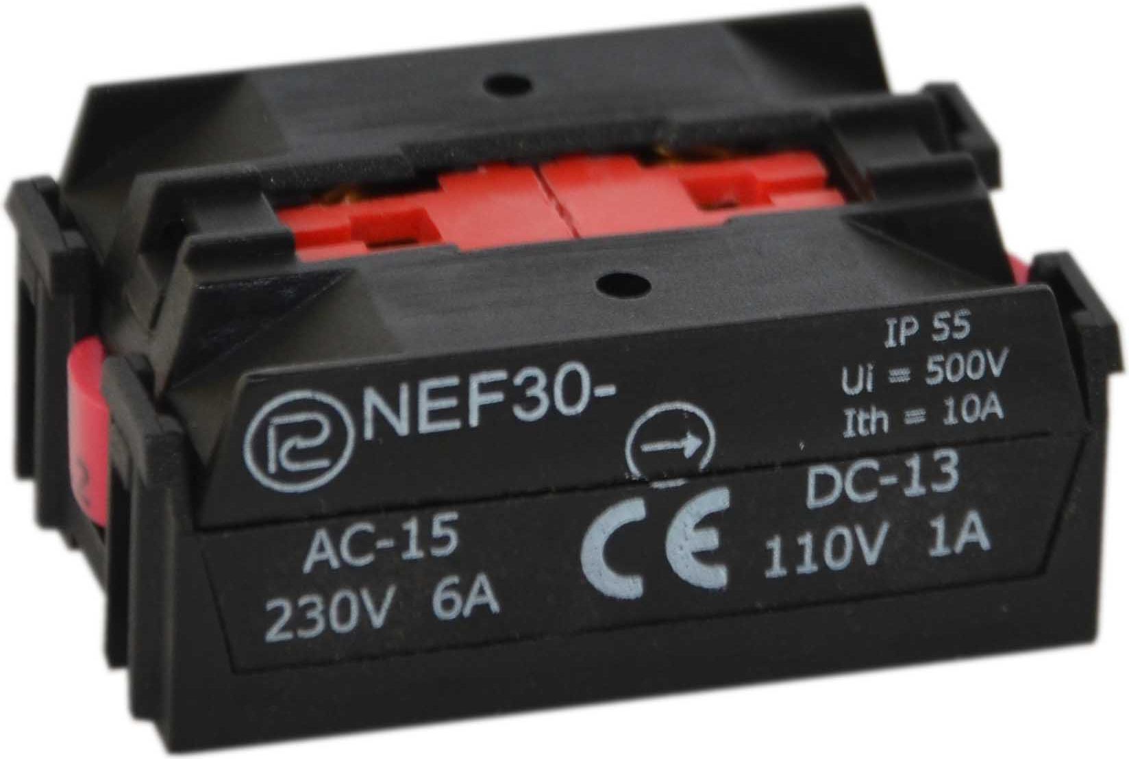 Promet Pomocný kontakt 2R EF30-2Y (W0-ŁEF-2Y+ŠROUBY)