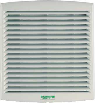 Schneider Ventilátor ClimaSys 230V 38m3/h s mřížkou výstupu vzduchu a filtrem G2 (NSYCVF38M230PF)