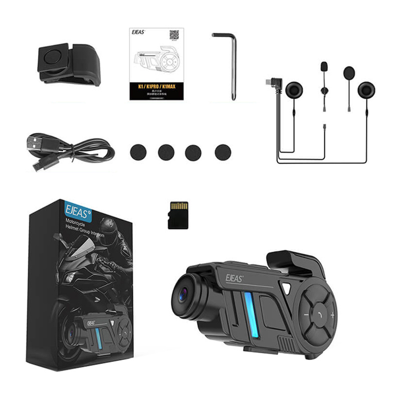 Motocyklový interkom s rekordérem EJEAS K1Pro+