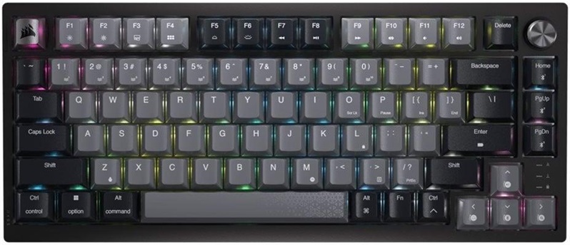 Klávesnice Corsair K65 PLUS EN, černá/šedá, bezdrátová