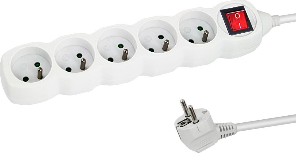 Esperanza ELK215W Napájecí lišta 5GN/3M Bílá