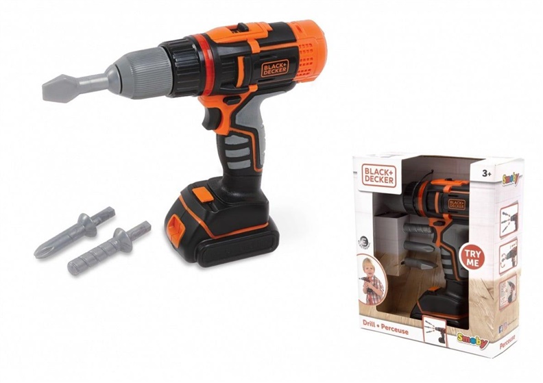 Smoby Elektrická vrtačka/šroubovák Black + Decker