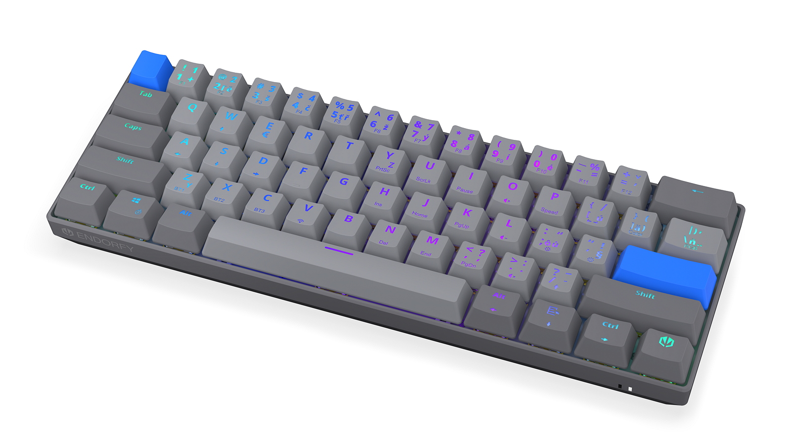 Endorfy mechanická klávesnice Thock V2 Compact / bezdrátová / ARGB /  yellow sw. / USB / kompaktní / CZ/SK layout